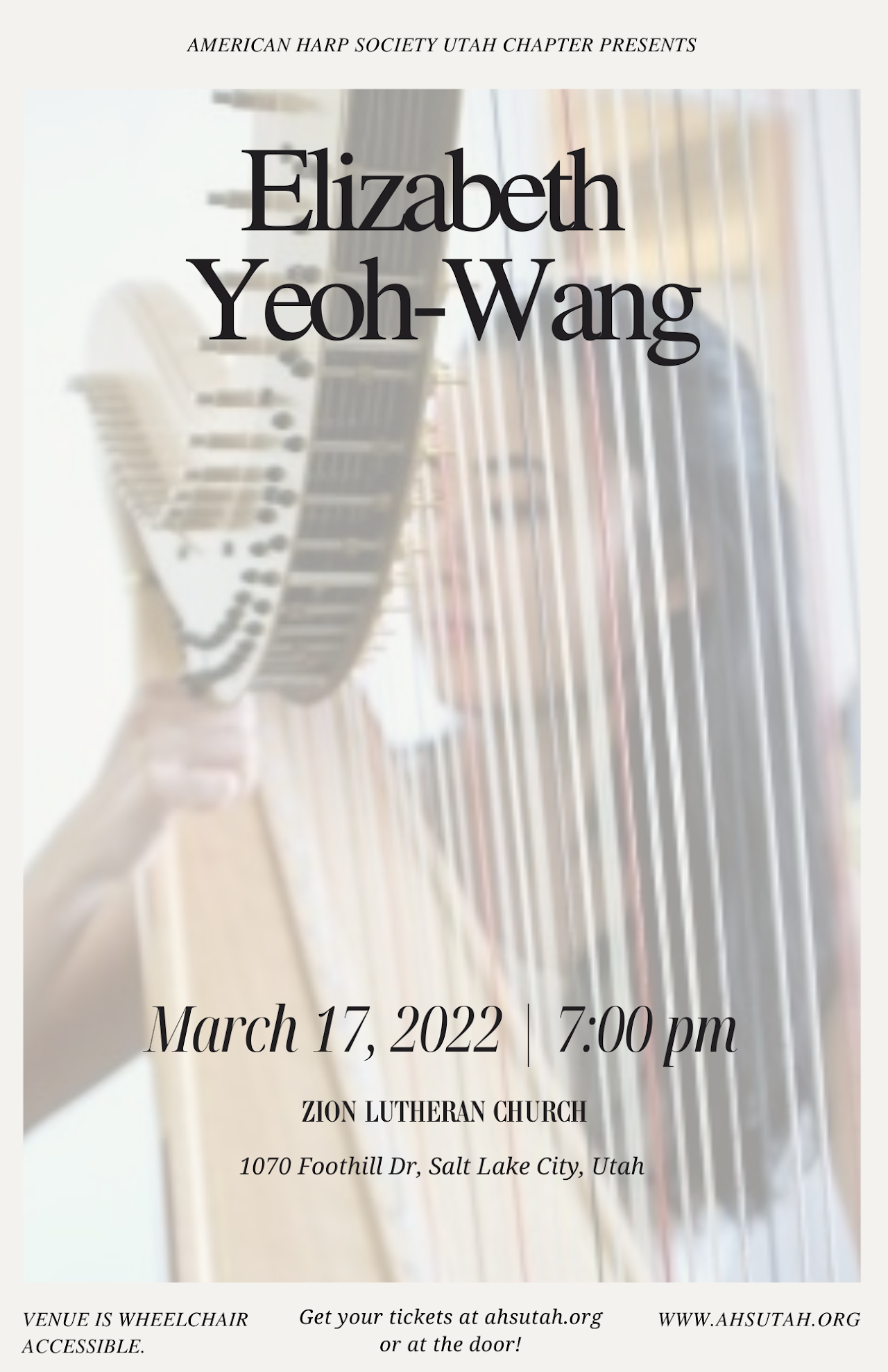Harp Concert with Elizabeth Yeoh-Wang