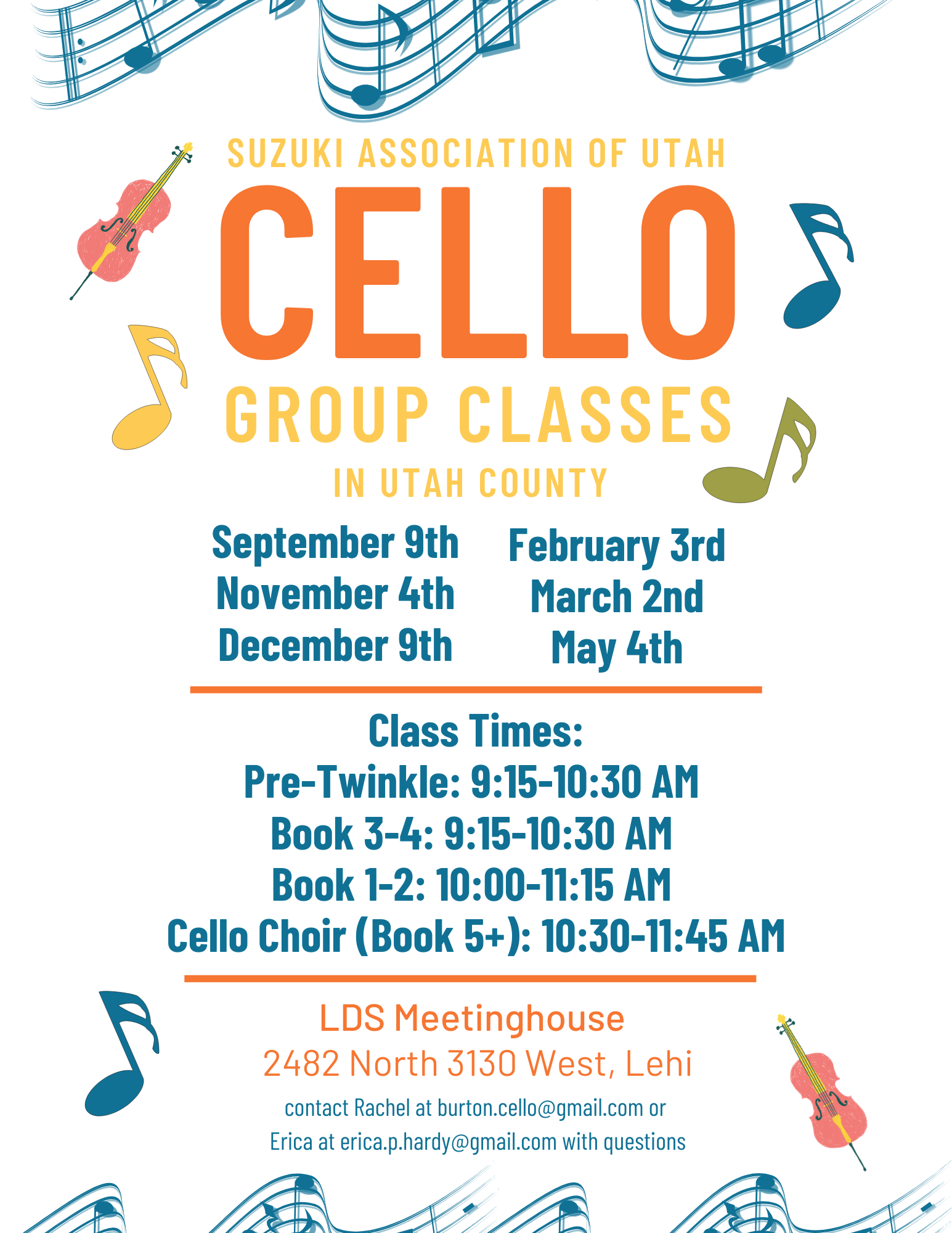 Utah County Cello Group Classes
